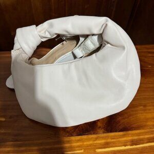 Mellie Bianco Cream Alexandra Top Handle Vegan Bag